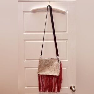 Handmade Leather Crossbody with Fringe